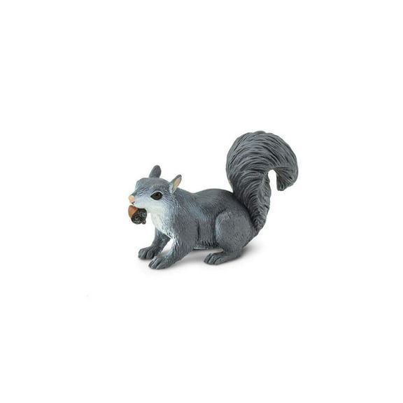 Safari Ltd. Gray Squirrel Figurine - Lifelike 3" Wildlife Figure - Educational Toy for Boys, Girls, and Kids Ages 3+