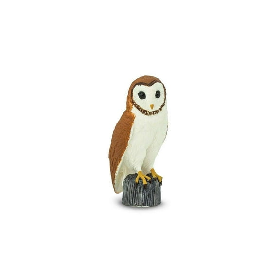 Safari Ltd. Barn Owl Figurine - Realistic 2.75" Bird Figure - Educational Toy for Boys, Girls, & Kids Ages 3+