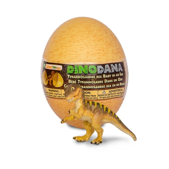 Safari Ltd. Dino Dana Baby Tyrannosaurus Rex in Egg Figurine - Detailed 2.5" Dinosaur Figure - Educational Toy for Boys, Girls & Kids Ages 3+