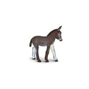 Safari Ltd. Donkey Foal Figurine - Lifelike 2.75" Model Figure - Educational Toy for Boys, Girls, and Kids Ages 3+