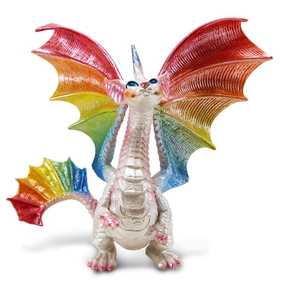 Safari Ltd. Fairy Rainbow Dragon - 6.5" Fantasy Figure - Mythical Toy for Boys, Girls, and Kids Ages 3+