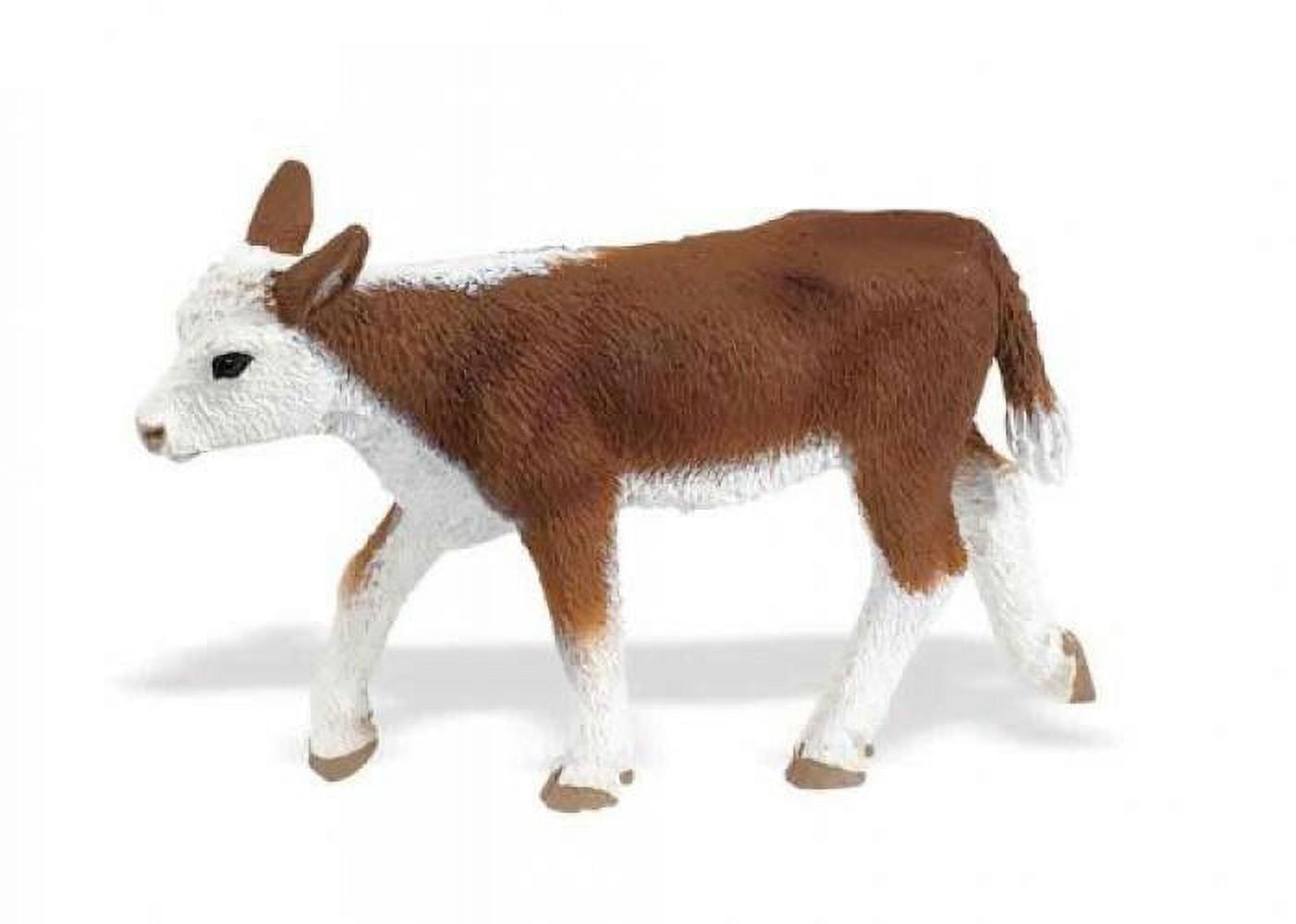 Safari Ltd Safari Farm Collection Hereford Calf Realistic Hand
