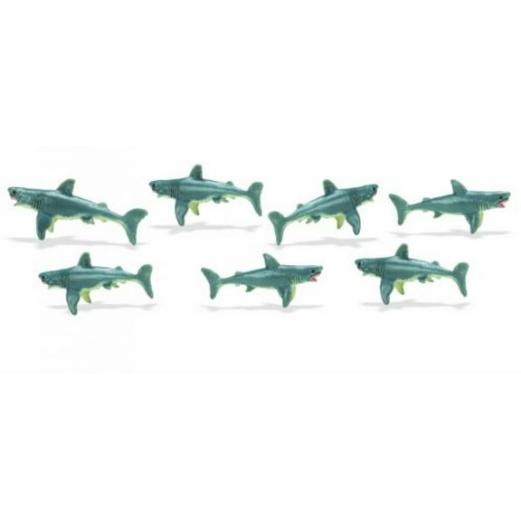 Safari Ltd Good Luck Minis Great White Sharks, 192-Piece