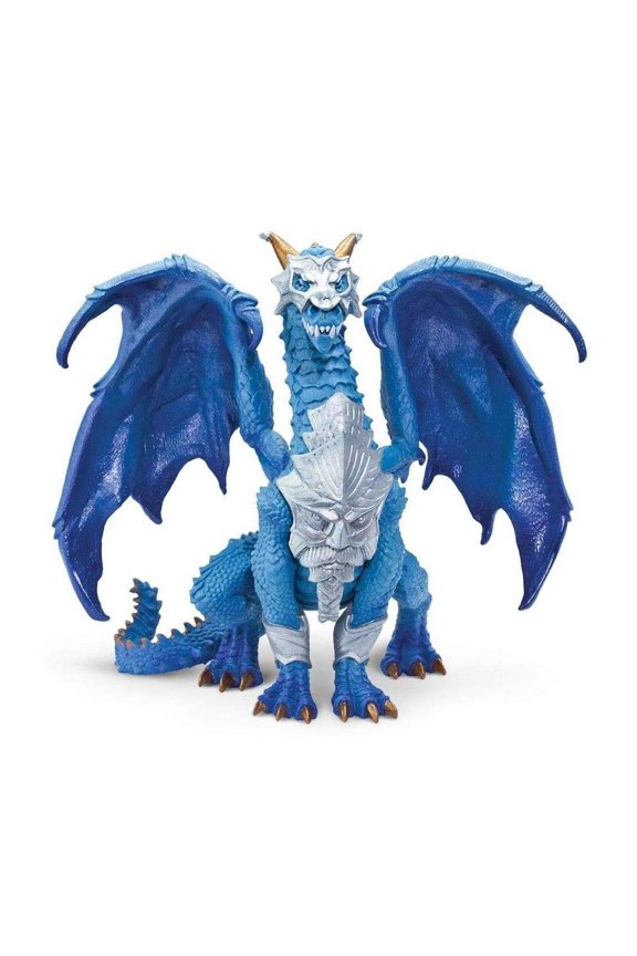 . Guardian Dragon Figurine - Detailed 6" Blue Dragon Figure - Fantasy Toy for Boys, Girls & Kids Ages 4+