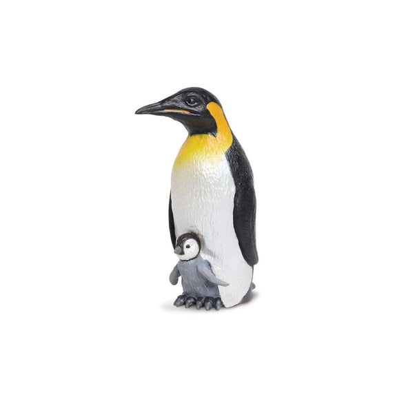Safari Ltd. Emperor Penguin with Baby Figurine - Lifelike 4.5" Model Figure - Educational Toy for Boys, Girls, and Kids Ages 3+