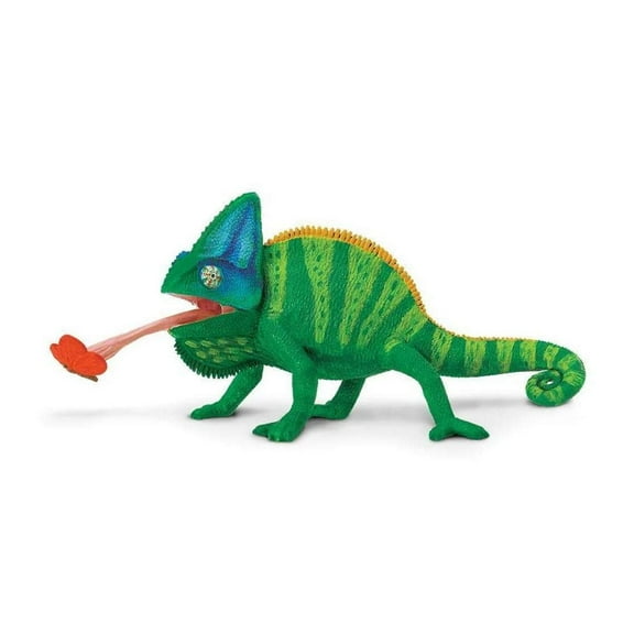 Safari Ltd. Veiled Chameleon Figurine - Lifelike 9.25" Model Figure - Educational Toy for Boys, Girls, and Kids Ages 3+