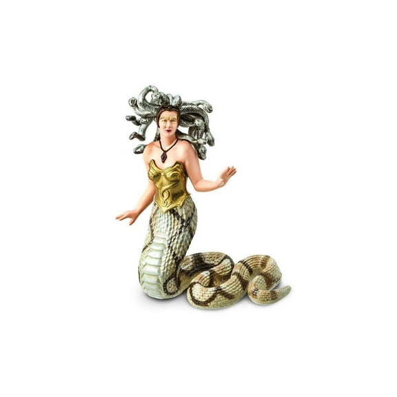 Safari Ltd. Medusa Figurine - Detailed 4.25" Mythical Gorgon Figure - Educational Toy for Boys, Girls, and Kids Age 3+