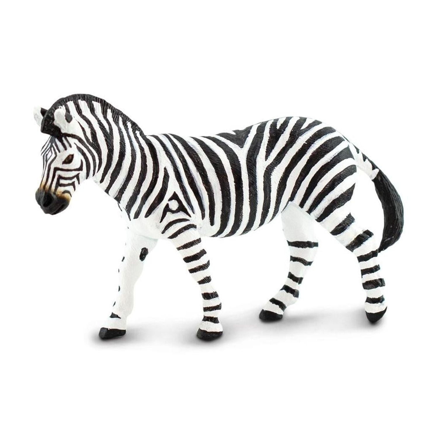 Safari Ltd. Plains Zebra Figurine - Realistic 5" Model Figure - Educational Toy for Boys, Girls & Kids Ages 1+
