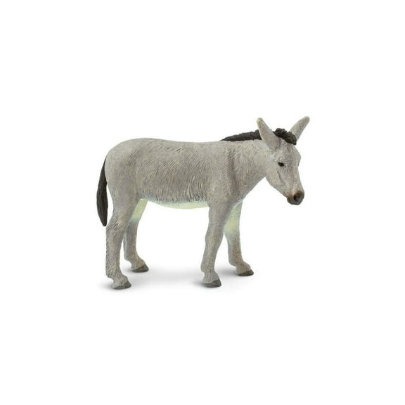 Safari Ltd. Donkey Figurine - Lifelike 4" Model Figure - Educational Toy for Boys, Girls, and Kids Ages 3+