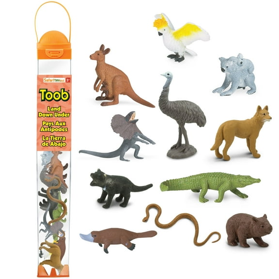 Safari Ltd. Land Down Under TOOB - 11 Figurines of Australian Animals - Educational Toy Figures For Boys, Girls, and Kids Ages 3+
