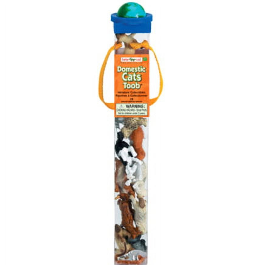 Safari Ltd. Domestic Cats Figurine Set in Reusable Tube
