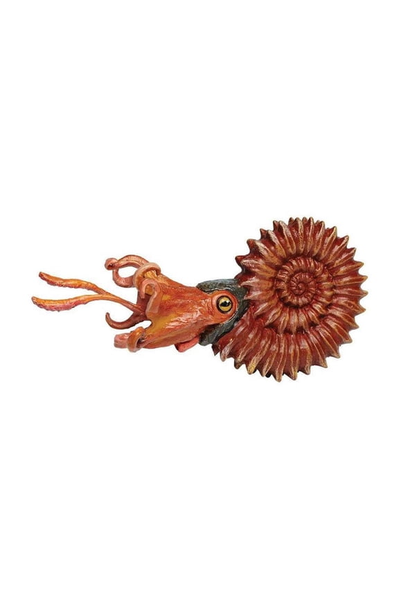 . Ammonite Figurine - Detailed 5.25" Marine Mollusc Figure - Educational Toy for Boys, Girls, and Kids Ages 3+