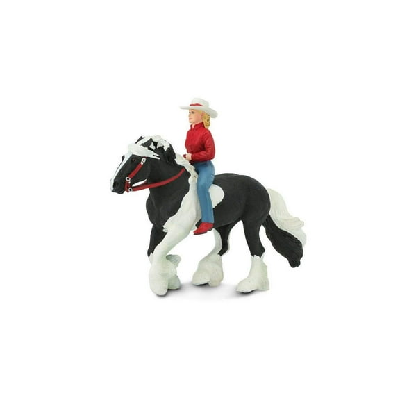 Safari Ltd. Audrey on Streaming Light Toy Set - Lifelike Horse Rider Figurine -Educational Toy for Boys, Girls, and Kids Ages 3+