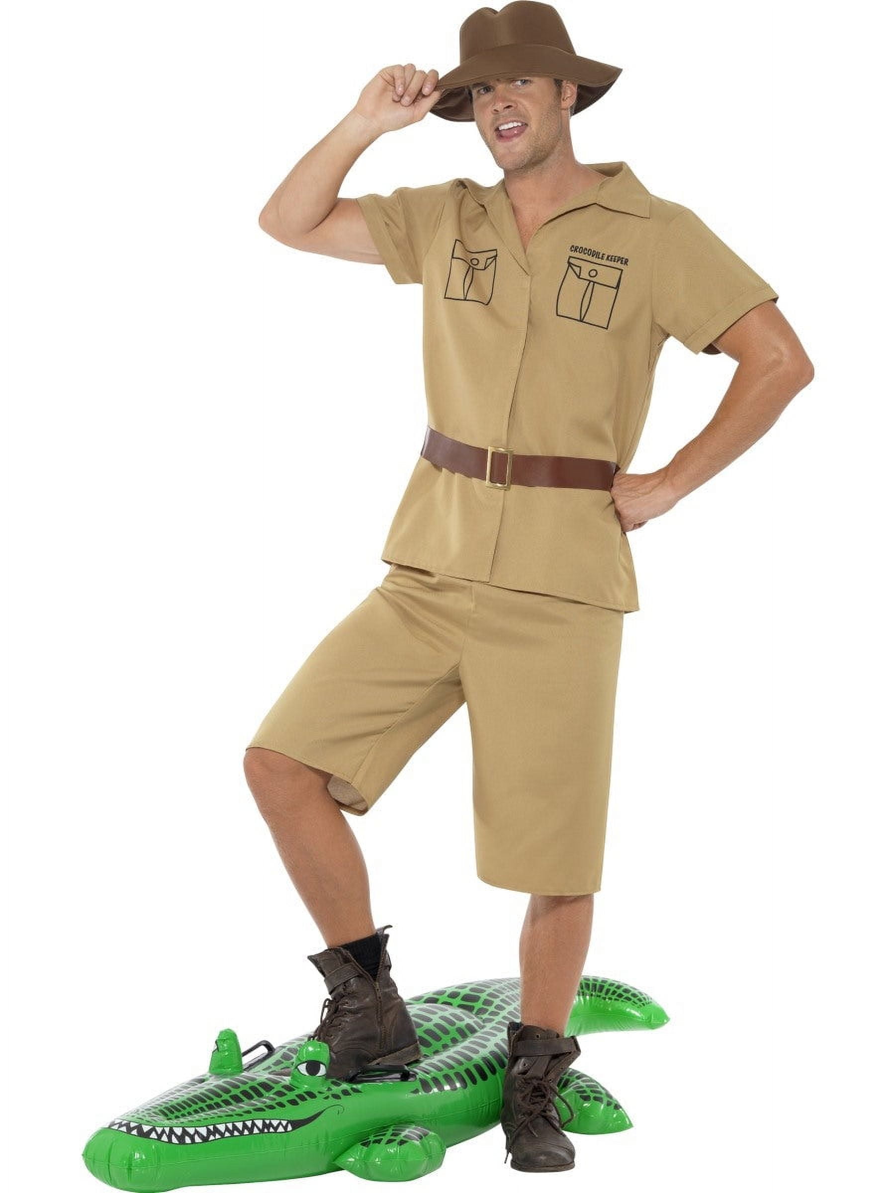 Steve Irwin Crocodile Hunter Costume Wig - Short Blonde Mullet For Adults