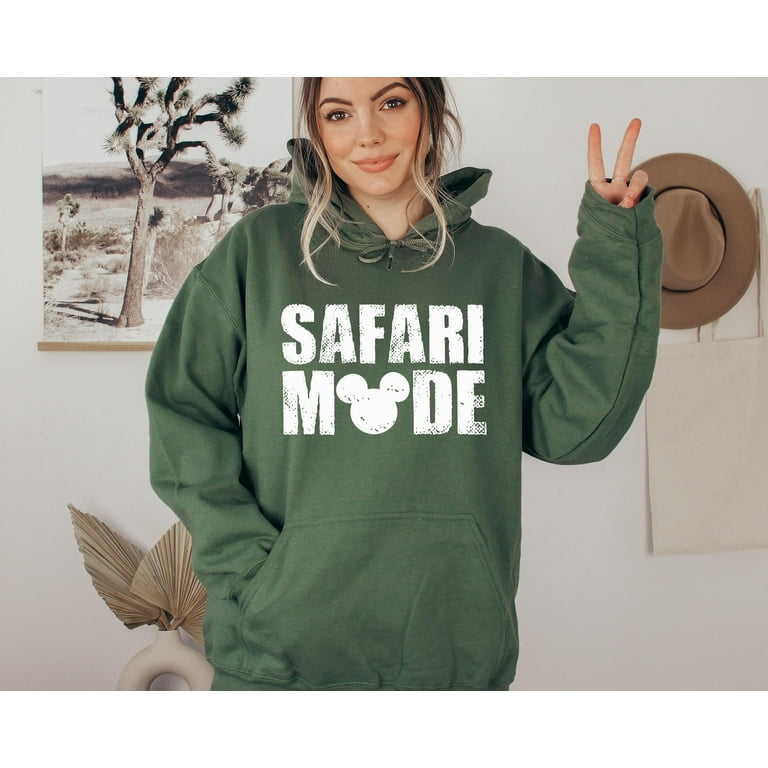 Safari Mode Hoodie, Disney Safari Hoodie, Military Green Hoodie