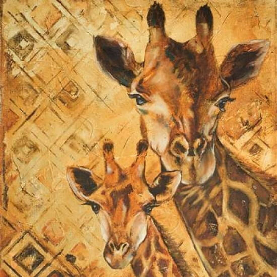 Safari Mother and Son I Canvas Art - Patricia Pinto (24 x 24)