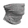 thumbnail image 1 of Safari Neck Gaiter, Cheetah Leopard Kiss, Unisex, Charcoal Grey Pink, by Ambesonne, 1 of 3