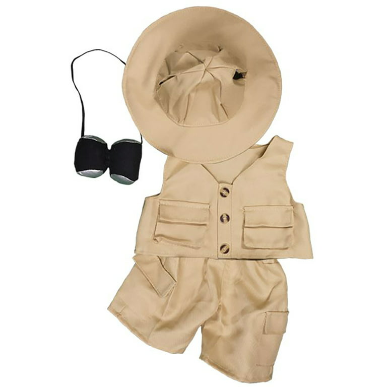 Safari Outfit Teddy Bear Clothes Fits Most 14-18 Build-A-Bear and Make  Your Own Stuffed Animals