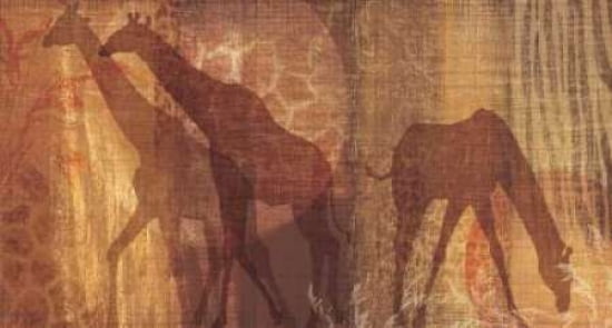 Safari Silhouette III Canvas Art - Tandi Venter (24 x 36)