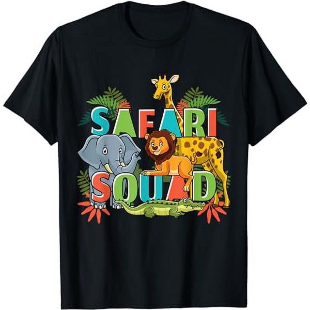 Safari Squad Zoo African Animals T-Shirt - Walmart.com