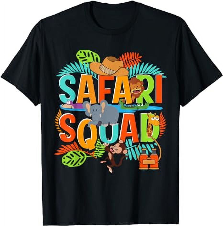 Safari Squad Zoo African Animals T-Shirt - Walmart.com