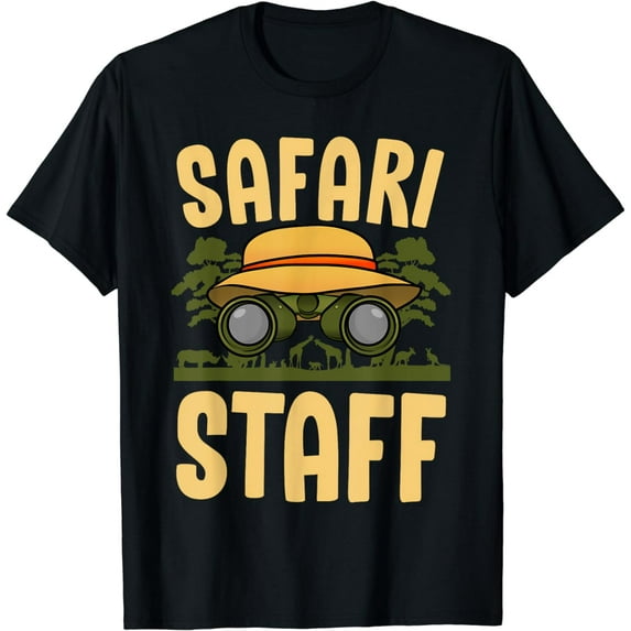 Safari Staff Art For Men Women Zookeeper Costume Zoo Jungle T-Shirt