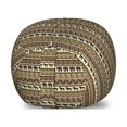 thumbnail image 1 of Safari Storage Toy Bag Chair, Style Geometrical Pattern with Wild Animals in Horizontal Line Art, Stuffed Animal Organizer Washable Bag, Small Size, Black and Brown, by Ambesonne, 1 of 3