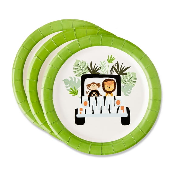 Safari Disposable Paper Plates, 7", Multicolor, 8 Count, by Way To Celebrate