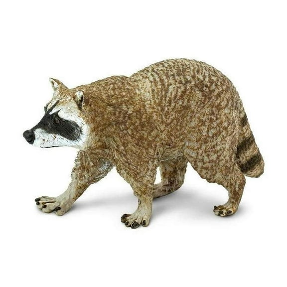 Safari Ltd. Raccoon Figurine - Lifelike 3.5" Model Figure - Educational Toy for Boys, Girls, and Kids Ages 1+