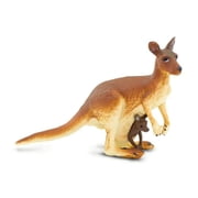 Safari Ltd. Kangaroo with Baby Figurine - Realistic 4" Wildlife Figure - Educational Toy for Boys, Girls, and Kids Ages 3+