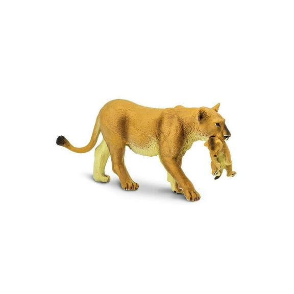 Safari Ltd. Lioness with Cub Figurine - Lifelike 6" Model Figure - Educational Toy for Boys, Girls, and Kids Ages 3+