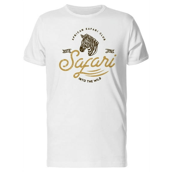 Safari Zebra And Quote Tee Men's -Image by Shutterstock