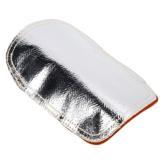 Safaty Gloves electric safety gloves Heat Shield Leather Aluminized Back Welding Hand Pad Welding Hand Shield ,Easy to Wear