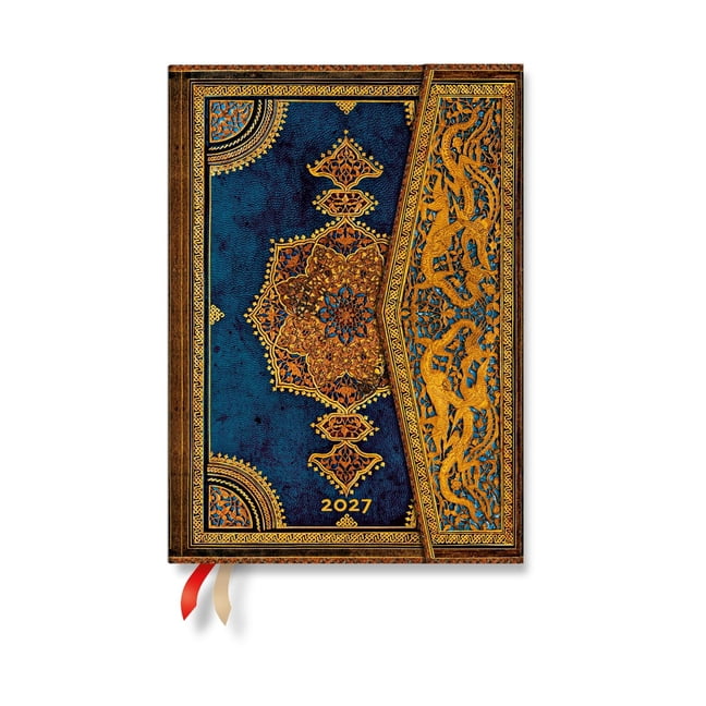 Safavid Binding Art 2027 Safavid Indigo MIDI Vertical Hardcover 12-Month Weekly Planner, 160pg, 100gsm by Paperblanks (Safavid Binding Art), (Paperback)