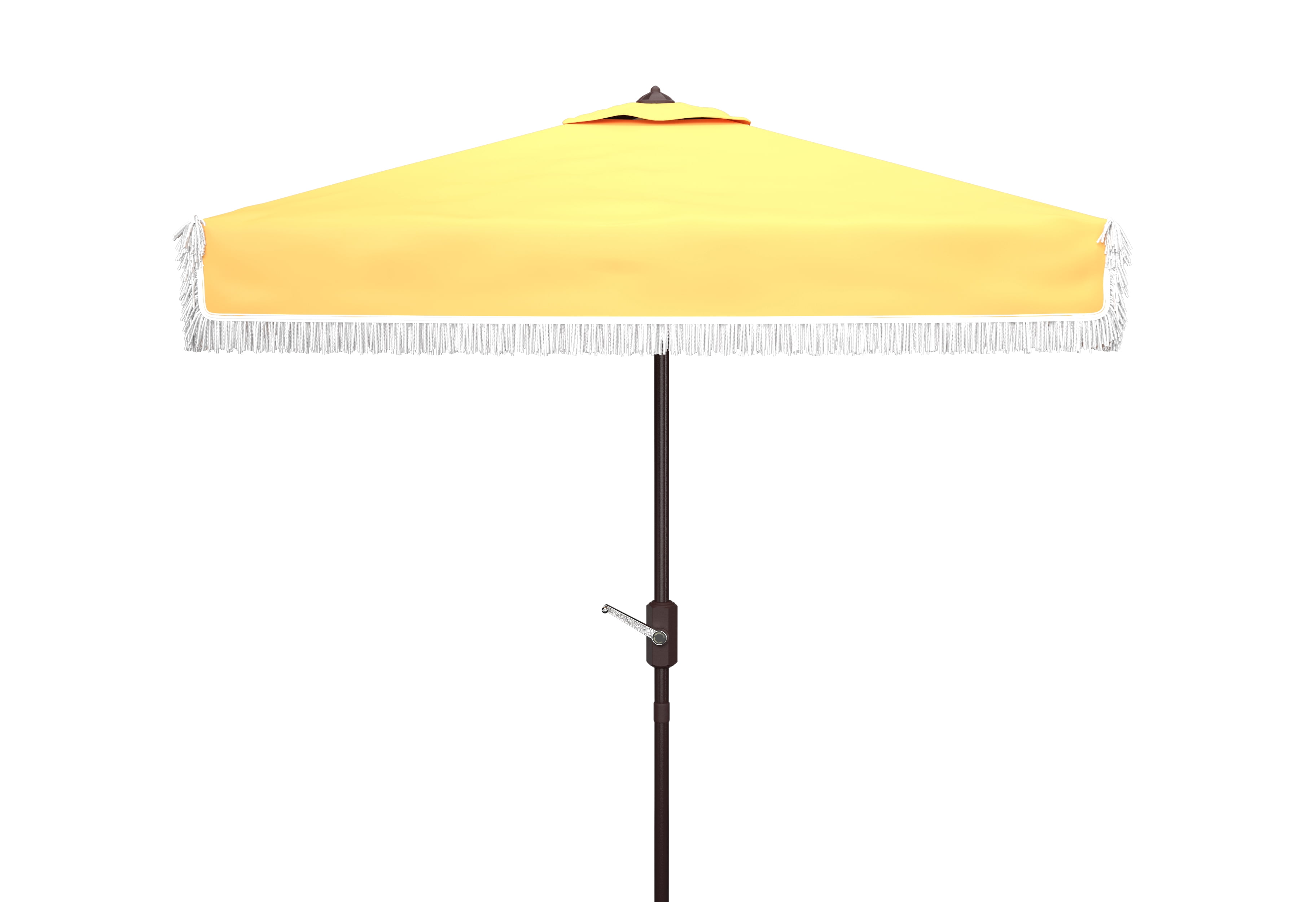 Safavieh 103.54" Solid Print Square Market Patio Umbrella, Adjustable Height