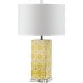 thumbnail image 1 of Safavieh 27 in. H Quatrefoil H Ceramic Geometric Table Lamp, 1 of 6
