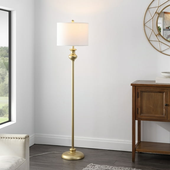 Safavieh 61" Erlan Glam Iron Floor Lamps, Gold