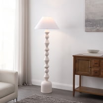 Safavieh 66" Lanie Mid-Century Resin Floor Lamps, White Washed