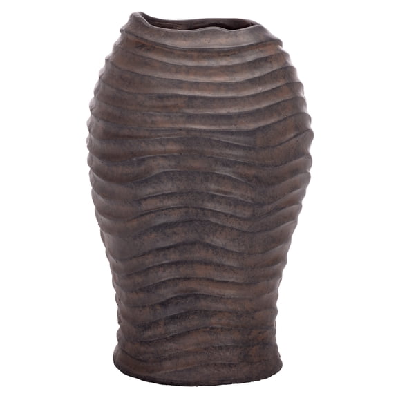 Safavieh 8.7" x 10.2" x 16.5" Oval Brown Magnesium Oxide Plant Pot
