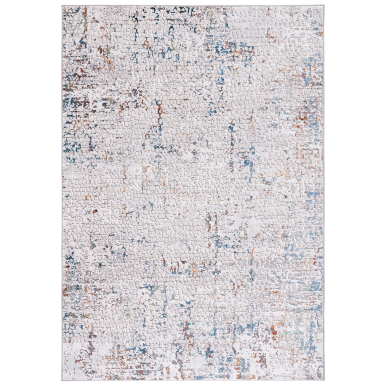 Amelia Hand-Knotted Gray Synthetic 54" Area Rug