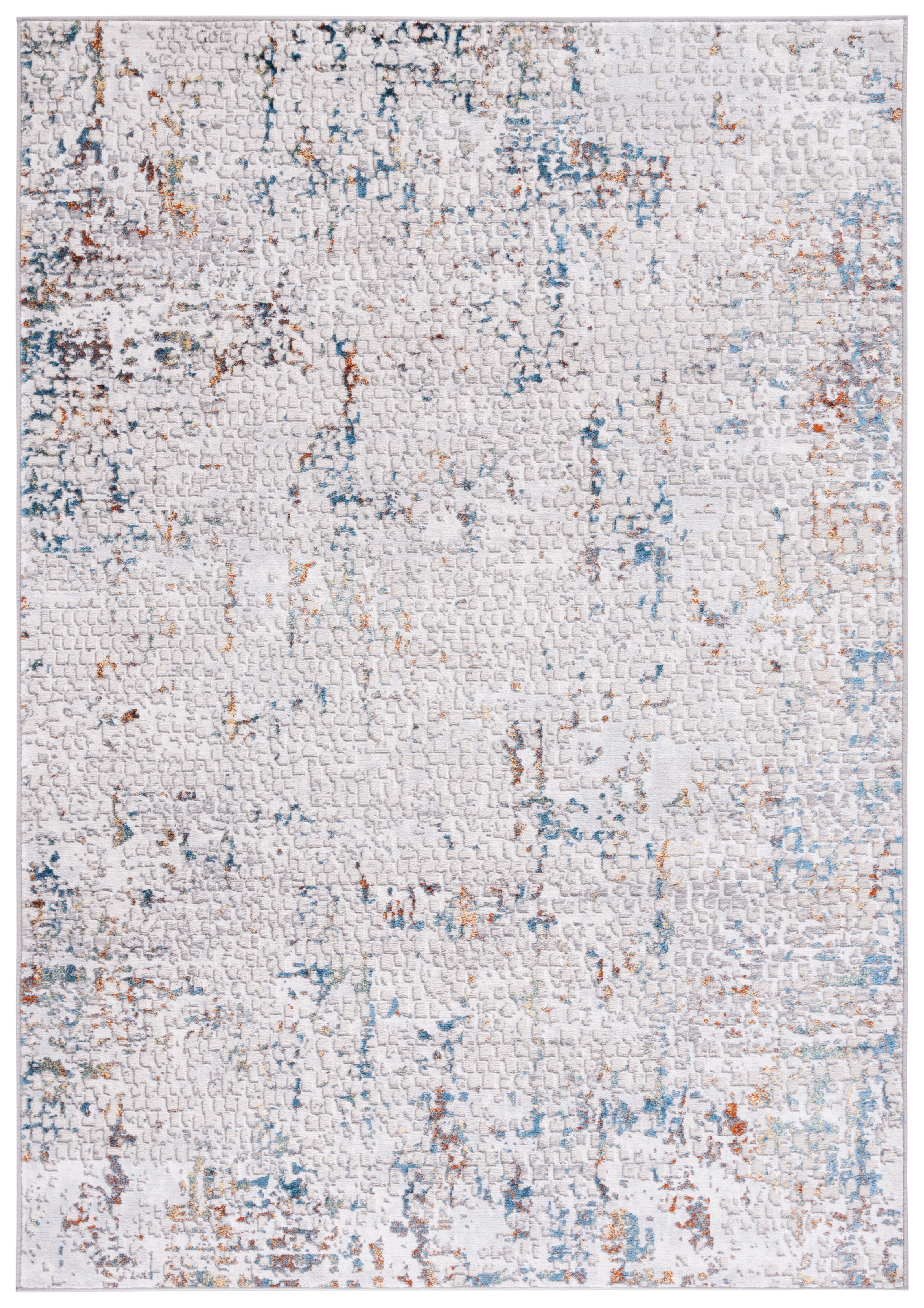 Amelia Hand-Knotted Gray Synthetic 54" Area Rug