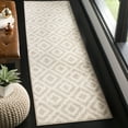 thumbnail image 1 of SAFAVIEH Amsterdam Duncan Geometric Runner Rug, Ivory/Mauve, 2'3" x 8', 1 of 6
