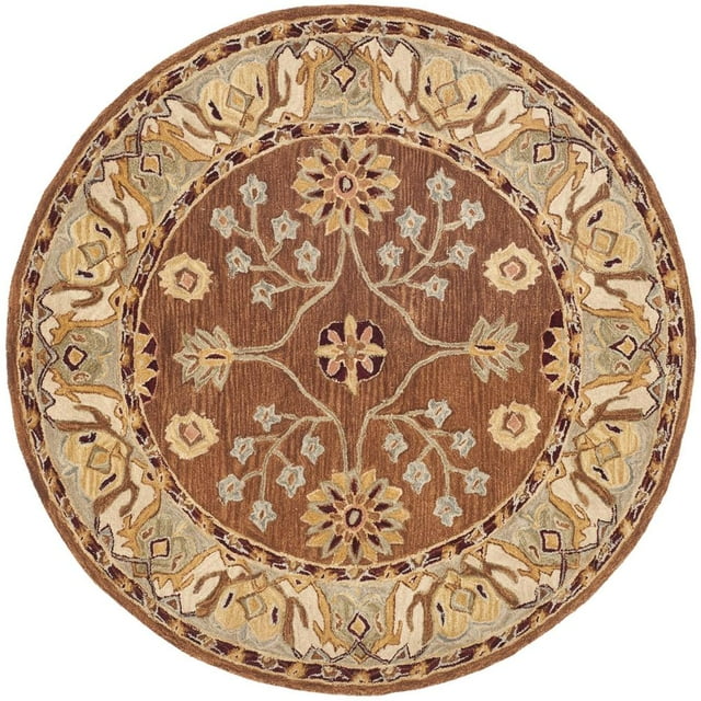 Safavieh ANATOLIA, TAN / IVORY, 6' X 6' Round, Area Rug, AN562B-6R