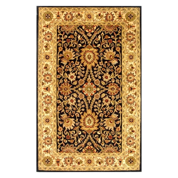 SAFAVIEH Antiquity Beaumont Oriental Area Rug, Black/Ivory, 2' x 3'