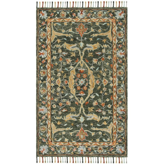 Safavieh ASPEN, OLIVE / RUST, 3' X 5', Area Rug