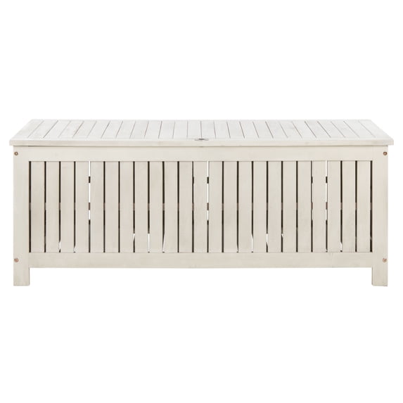 Safavieh Abri Outdoor Patio Cushion Storage Box - White