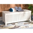 Safavieh Abri Outdoor Patio Cushion Storage Box White