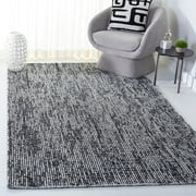 Safavieh Abstract Delia Distressed Wool Area Rug, Black/Gray, 2' x 3'
