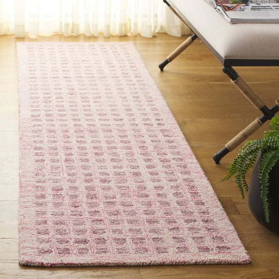 SAFAVIEH Abstract Calanthe Geometric Runner Rug, Pink, 2'3" x 8'