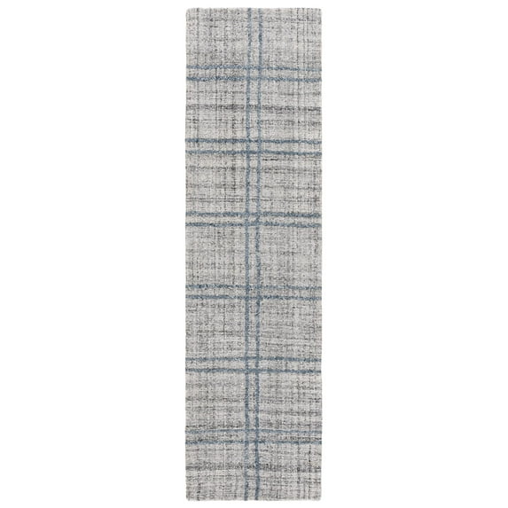 Safavieh Abstract 2'-3" x 8'-0" Polyester Hand Tufted Rug in Dark Gray